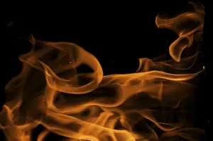 Dark Background Flames Impressions: Dramatic flames against A dark background