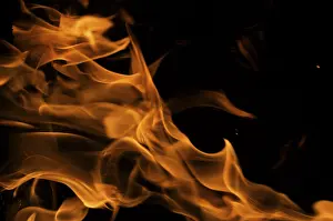 Dark Background Flames Impressions: Dramatic flames against A dark background