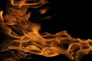 Dark Background Flames Impressions: Dramatic flames against A dark background