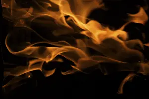 Dark Background Flames Impressions: Dramatic flames against A dark background