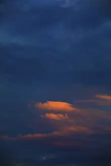 Upper Austria Cloudscape Impressions: Dramatic red cloudscape at dusk