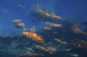 Upper Austria Cloudscape Impressions: Dramatic red cloudscape at dusk