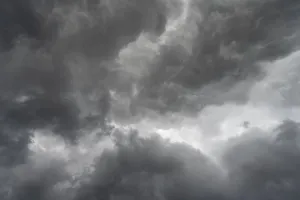 Stormy Atmosphere Germany Impressions: Dramatic storm clouds during a thunderstorm