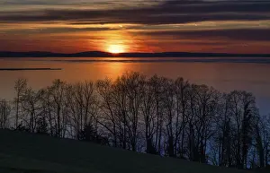 Sunset On Lake Constance Impressions: Dramatic sunset on the lake, Bregenz