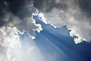 Cloudy Skies Landscape Impressions: Dramatically clouded sky