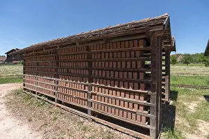 Franconian Open Air Museum Impressions: Drying racks of the finished bricks