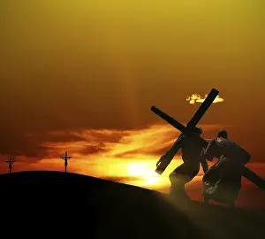 Crucified Jesus Christ Image Impressions: Easter