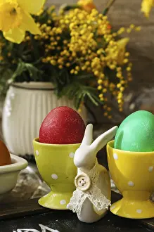 Easter Bunny Impressions: Easter time, spring flowers, easter eggs and easter bunny