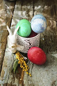 Vernal Flower Bloomers Impressions: Easter time, spring flowers, easter eggs and easter bunny