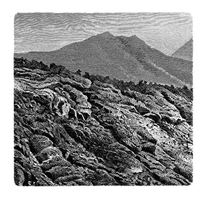 Mount Vesuvius Impressions: The edge of the stream of lava