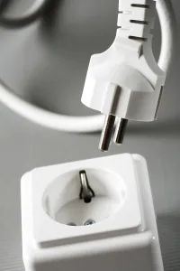 Electric Power Wire Impressions: Electrical plug and outlet (socket)
