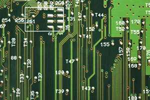 Digital Background Impressions: Electronic detail close up as a background