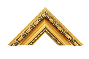 White Background Picture Frame Impressions: Element of the frame isolated on a white background