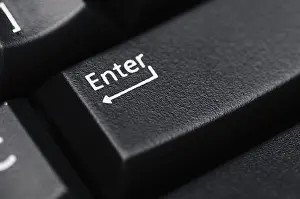 Studio Shot Technology Impressions: Enter key on a computer keyboard