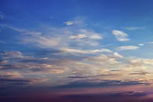Evening Sky Landscape Impressions: Evening sky with dramatic clouds