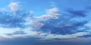 Evening Sky Landscape Impressions: Evening sky with dramatic clouds