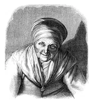 Old Illustration Art Impressions: Facsimile of an engraving chisel