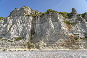 Steep Cliff Line Europe Impressions: Fecamp chalk cliffs, Normandy