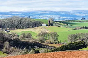 Devon Landscapes Impressions: Fields and Farmlands over Devon