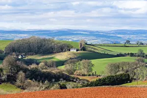 British Countryside Impressions: Fields and Farmlands over Devon