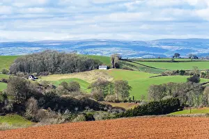 British Countryside Impressions: Fields and Farmlands over Devon