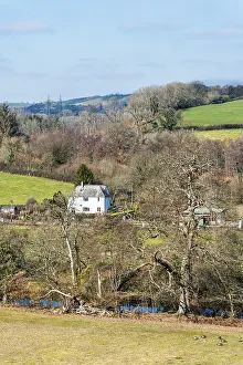 British Countryside Impressions: Fields and Farmlands over Devon