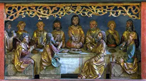 Jesus Christ Depiction Impressions: Figural representation of the Last Supper