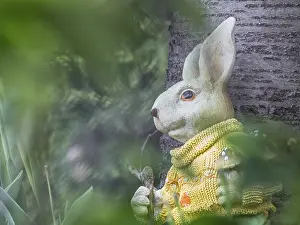 Easter Rabbit Figurine Impressions: A figure of the Easter bunny