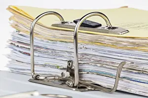 European Contract Files Impressions: A file folder with documents and papers
