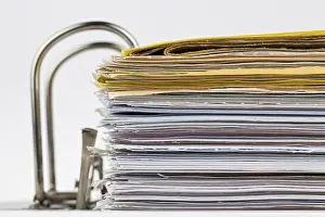 Austria Document Storage Impressions: A file folder with documents and papers