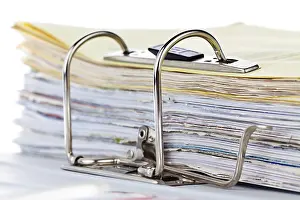 Austria Document Storage Impressions: A file folder with documents and papers