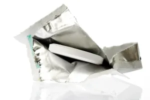 Pharmacy Products Impressions: Fizzy tablet, opened packaging