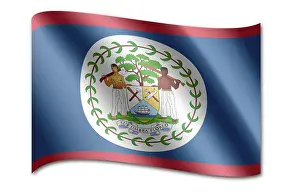 Impressions de Drapeau du Belize, symbole national d'une île au cœur de l'Amérique centrale Belize Impressions: Drapeau du Belize