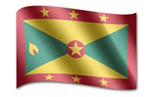 Impressions de Drapeau de la Grenade, symbole d'identité nationale et d'unité pour les grenadiens Images Liées Impressions: Drapeau de la Grenade