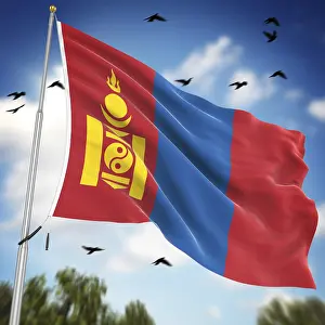 Impressions de Drapeau de la Mongolie, C'est une image générée par ordinateur et rendue en 3D Images Liées Impressions: Drapeau de la Mongolie, C'est une image générée par ordinateur et rendue en 3D.