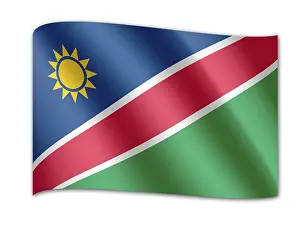 Computer Graphic Flags Impressions: Flag of Namibia