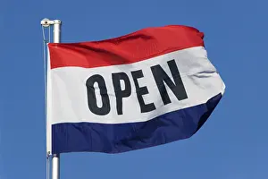 Red And White Flag Impressions: Flag OPEN