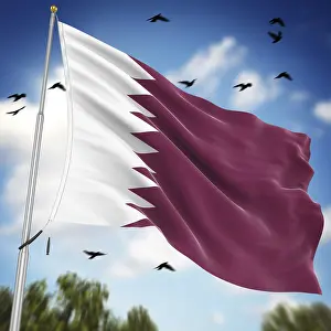 Impressions de Drapeau du Qatar, C'est une image générée par ordinateur et rendue en 3D Images Liées Impressions: Drapeau du Qatar, C'est une image générée par ordinateur et rendue en 3D.