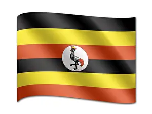 Computer Graphic Flag Design Impressions: Flag of Uganda