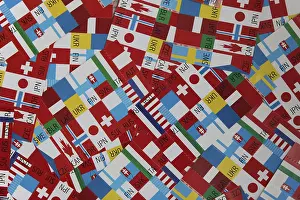 International Flags Impressions: Flags of different countries, background