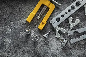 Dark Background Images Impressions: Flaring Tools Composed In Angle Of Image