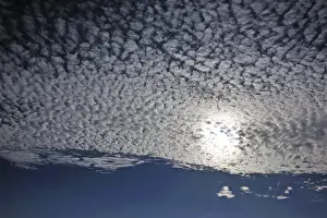 Cirrocumulus Clouds Impressions: Fluffy clouds or cirrocumulus clouds