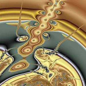 Abstract Geometric Shape Impressions: Fractal object