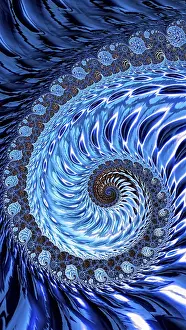 Art Numérique Impressions: Fleur de fractale - image informatique abstraite générée par ordinateur.
