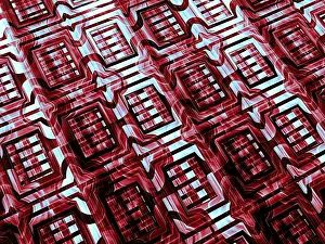 Art Numérique Impressions: Texture fractale - image informatique abstraite générée par ordinateur.