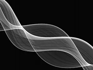 Art Numérique Impressions: Onde fractale - image informatique abstraite générée par ordinateur.