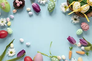 Ornate Picture Frame Impressions: Frame made ornaments eggs easter