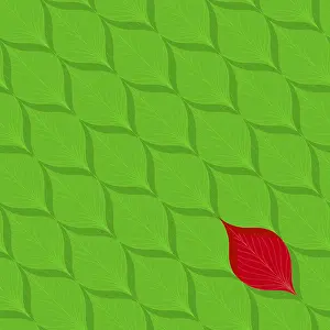 Vector Floral Design Impressions: Fresh leaf pattern, vector illustration