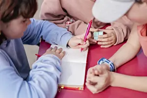 Classroom Activities Impressions: Friends engage in collaborative learning
