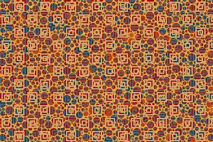 Geometrical Abstract Art Impressions: Geometric pattern template. template with trendy abstract geometric pattern
